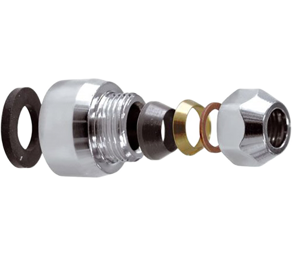 Цанговый зажим 1/2"х10 Remer 117RA1210, хром