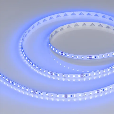 Светодиодная лента Arlight RT-A120-8mm 24V Blue (9.6 W/m, IP20, 5m)
