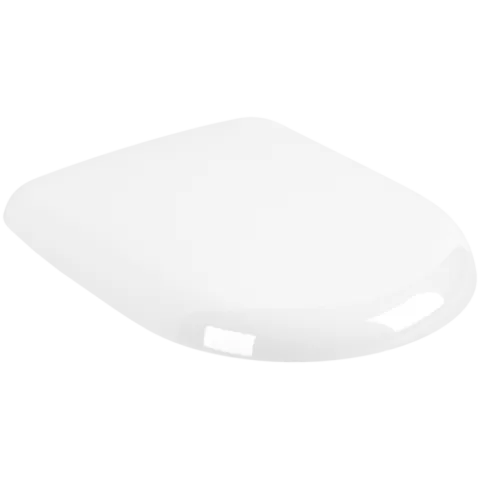 Сиденье с крышкой для унитаза Villeroy & Boch Antao, с функцией автоматического опускания (SoftClosing), со снимаемым сиденьем (QuickRelease), альпийский белый CeramicPlus