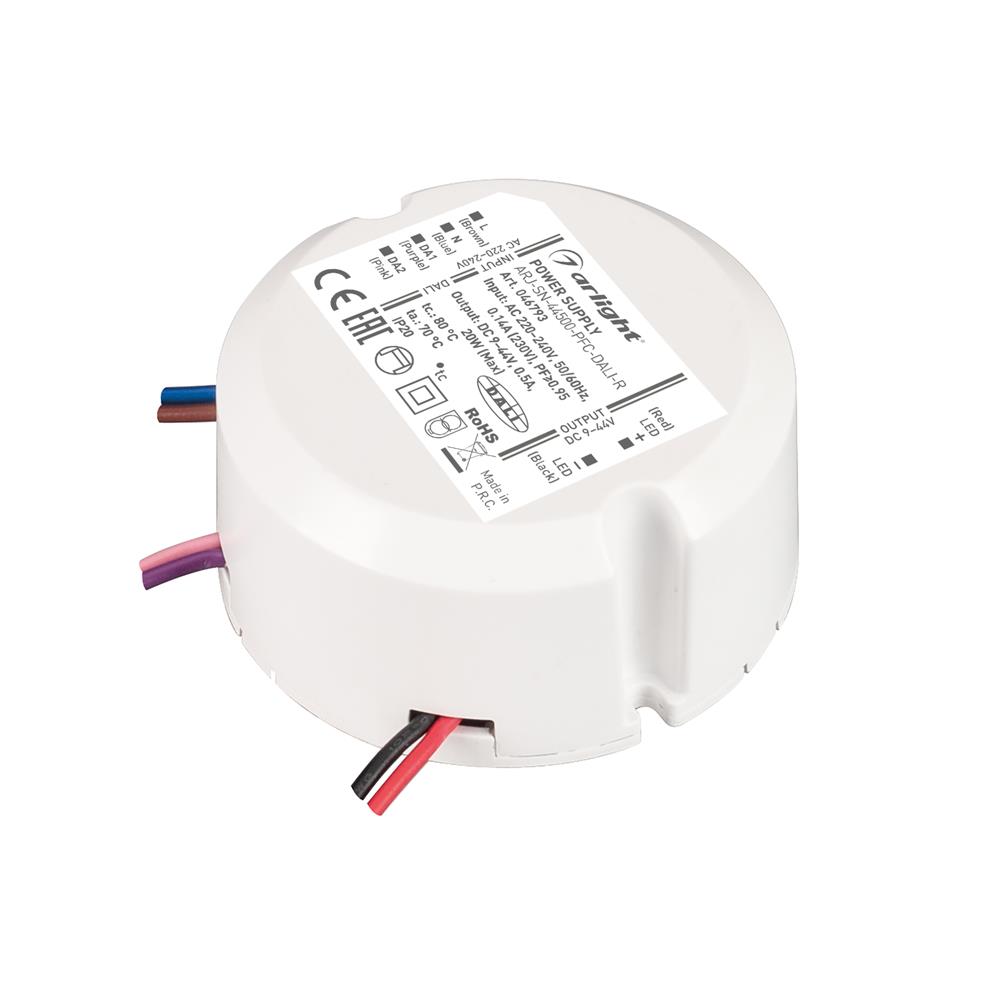 Блок питания Arlight ARJ-SN-44500-PFC-DALI-R (20W, 9-40V, 0.5A)