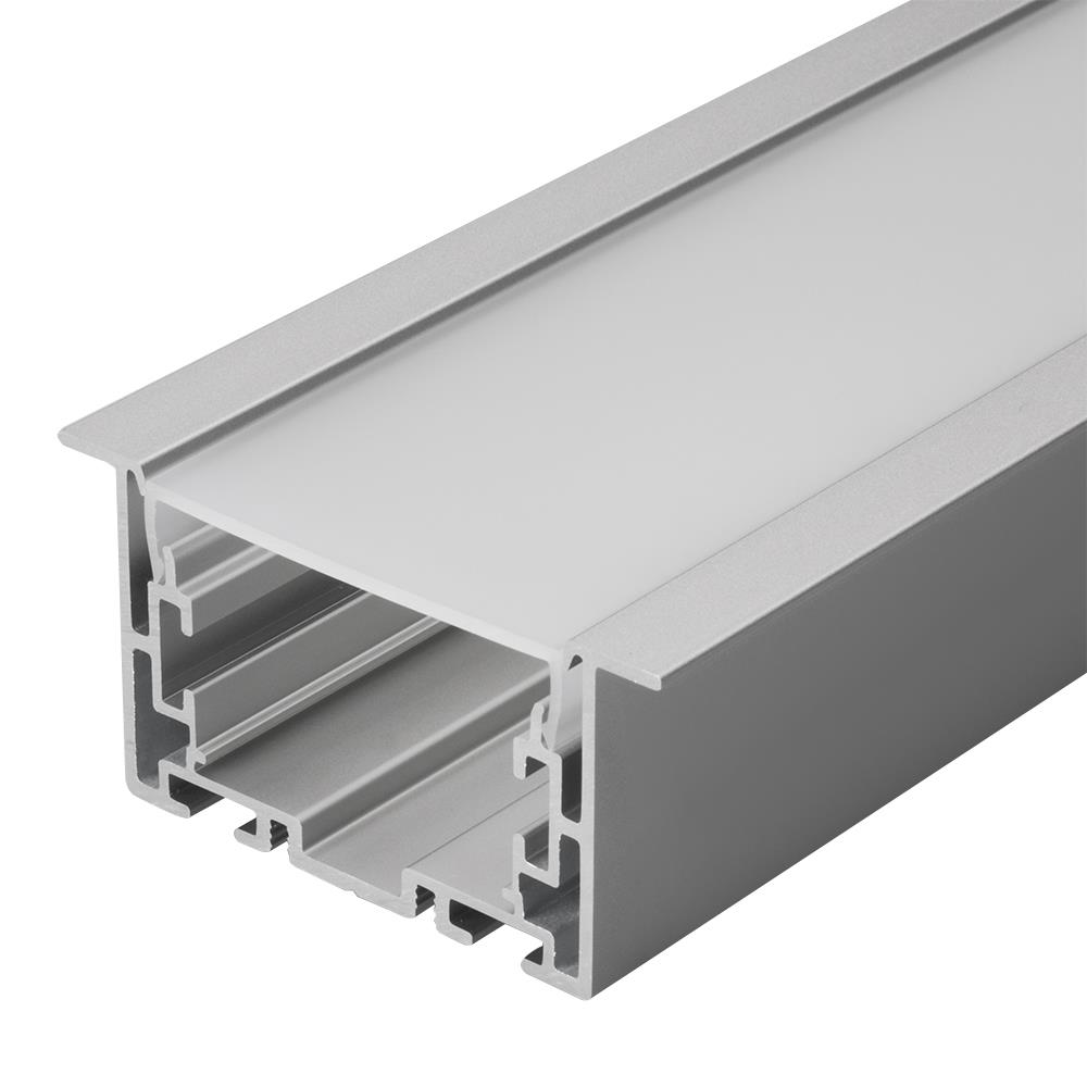 Профиль с экраном Arlight S2-LINIA69-F-2500 ANOD+OPAL