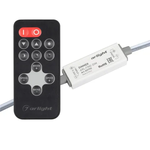 Диммер Arlight ARL-FINE-DIM Black (5-24V, 1x5A, RF ПДУ 11кн)