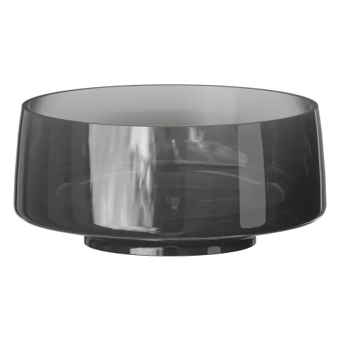 Раковина круглая Boheme, полиэфирная GLOW цвет TRANSPARENT GREY, золото