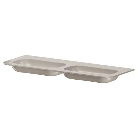 Раковина моноблок ArmadiArt VOI 140см STONE FINISH CASHMERE
