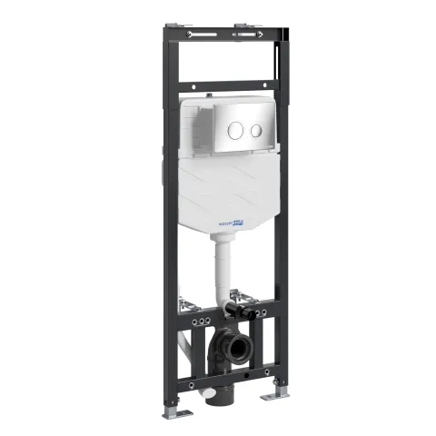Система инсталляции для унитазов WasserKRAFT Alme 15TLT.010.ME, кнопка CH01, хром