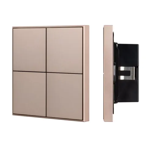 Кнопочная панель Arlight KNX-304-23-IN Champagne (BUS, Frame)