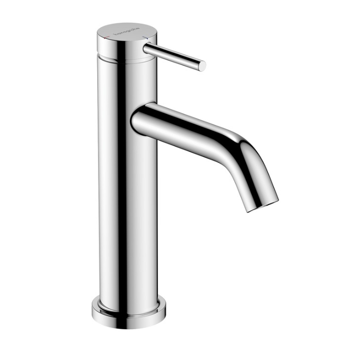 Смеситель для раковины Hansgrohe Tecturis S 110, однорычажный, CoolStart, со сливным гарнитуром, хром