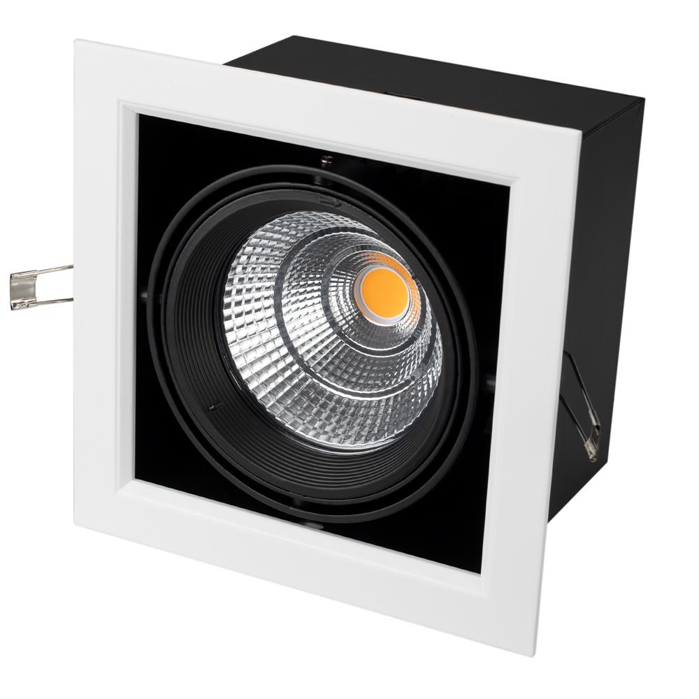 Светильник Arlight CL-KARDAN-S190x190-25W White6000 (WH-BK, 30 deg)