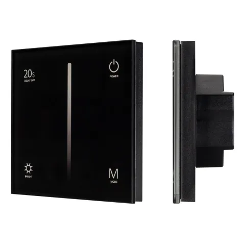 Панель Arlight SMART-P36-DIM-IN Black (230V, 1.2A, TRIAC, Sens, 2.4G)