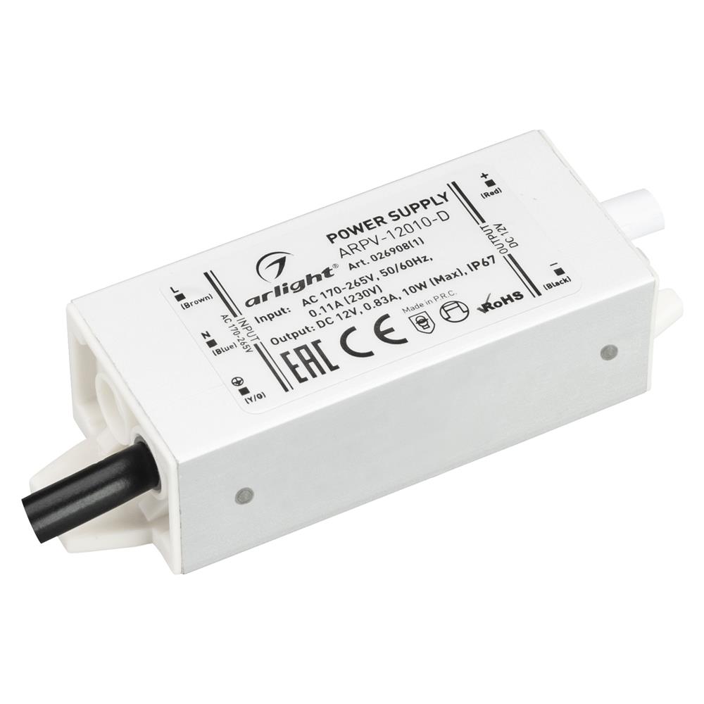 Блок питания Arlight ARPV-12010-D (12V, 0.83A, 10W)