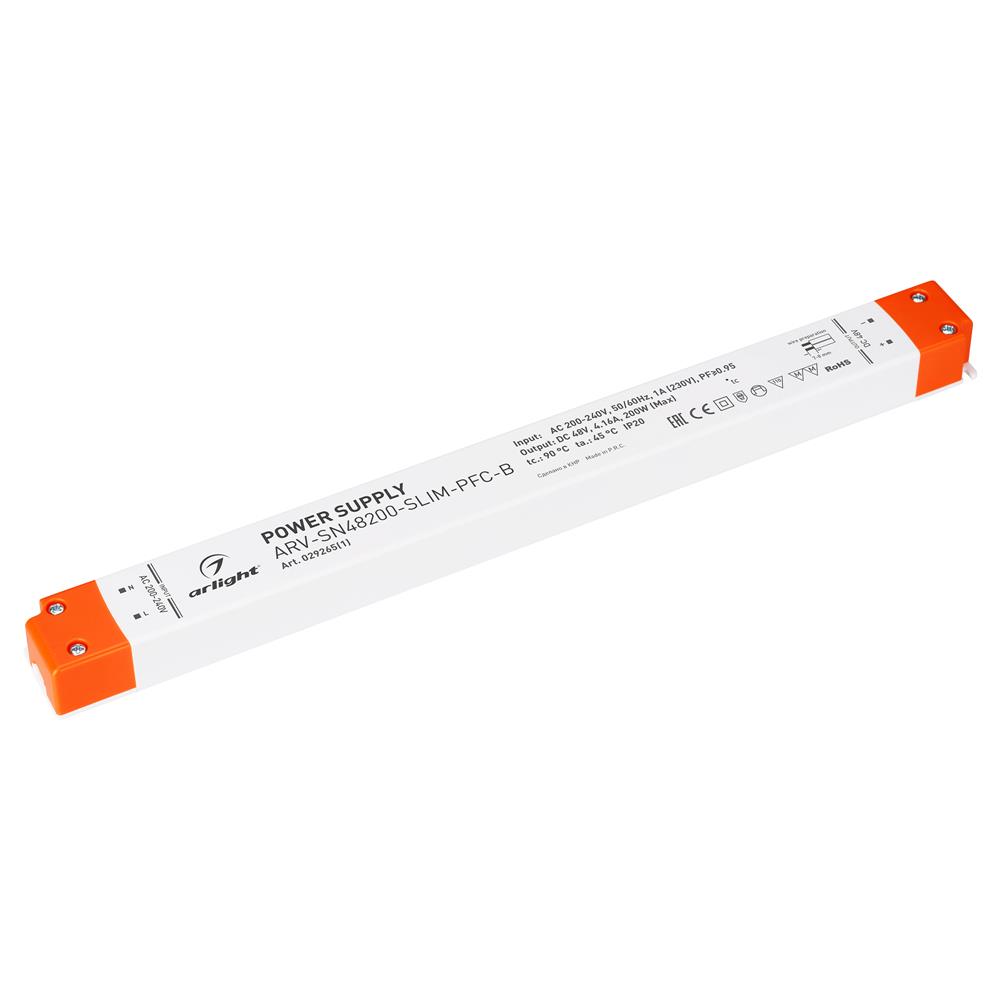 Блок питания Arlight ARV-SN48200-SLIM-PFC-B (48V, 4.16A, 200W)