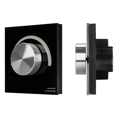 Панель Arlight SMART-P99-DIM-G-IN Black (230V, 1.5A, 0/1-10V, Rotary, 2.4G)