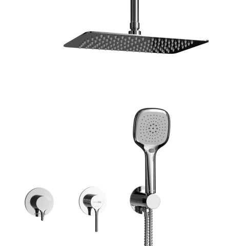 Встраиваемый комплект для душа с верхней насадкой и лей WasserKRAFT Rhein 9951.99DVR2.068.069.444.010.065