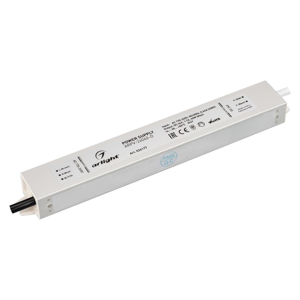 Блок питания Arlight ARPV-24040-D (24V, 1.7A, 40W)