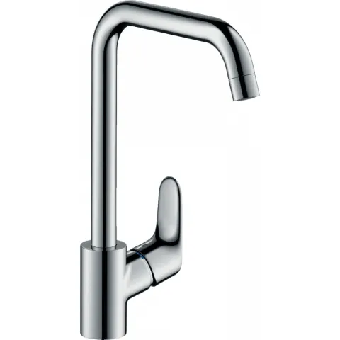 Смеситель Hansgrohe Focus для кухонной мойки с поворотным изливом на 3 положения, хром