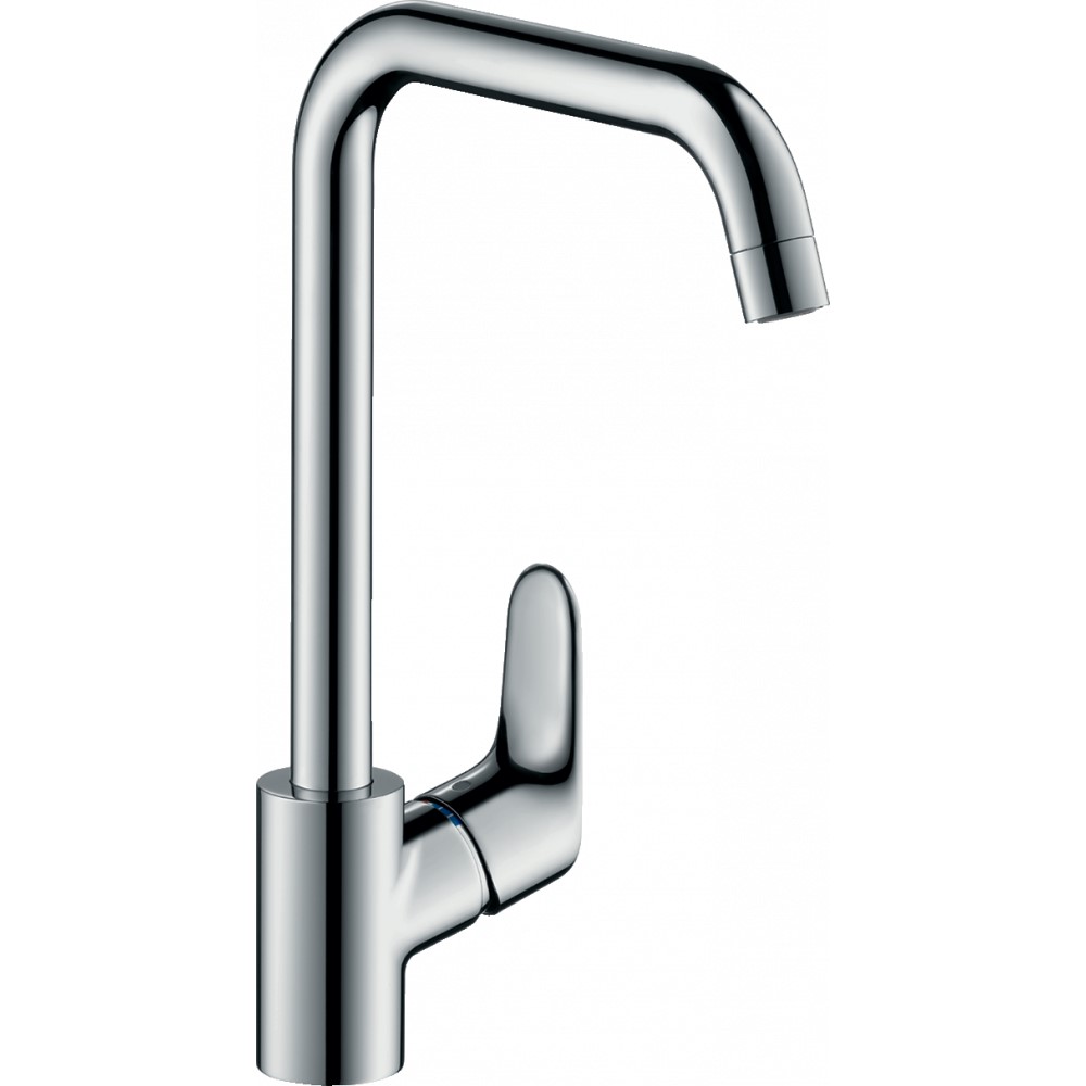 Смеситель Hansgrohe Focus для кухонной мойки с поворотным изливом на 3 положения, хром