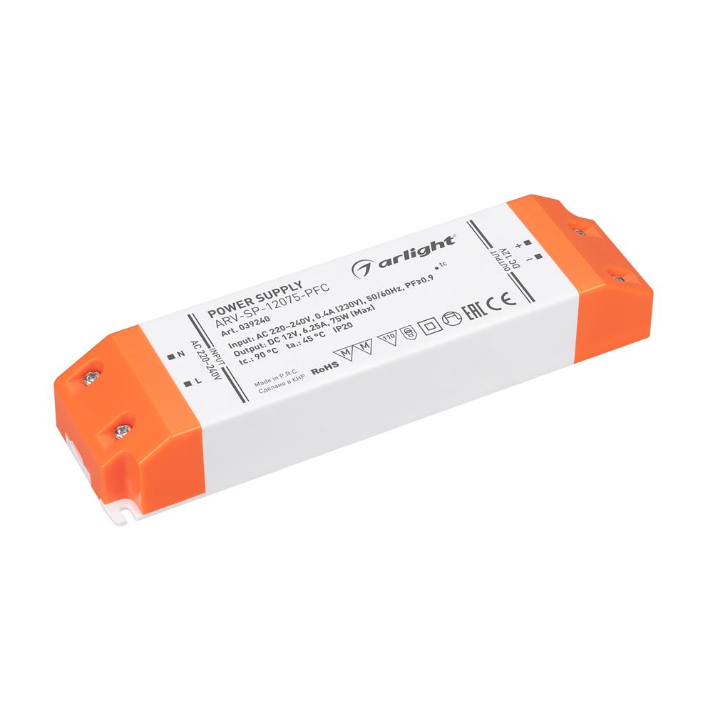 Блок питания Arlight ARV-SP-12075-PFC (12V, 6.25A, 75W)