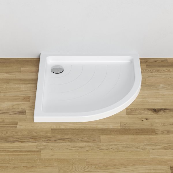 Душевой поддон акриловый четверть круга RAVAK 90x90 Ronda-90 PU