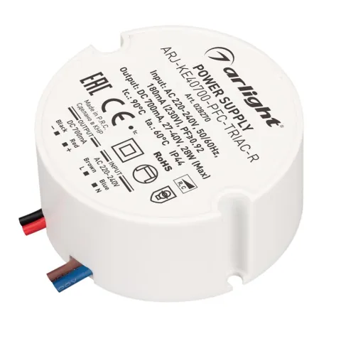Блок питания Arlight ARJ-KE40700-PFC-TRIAC-R (28W, 700mA)