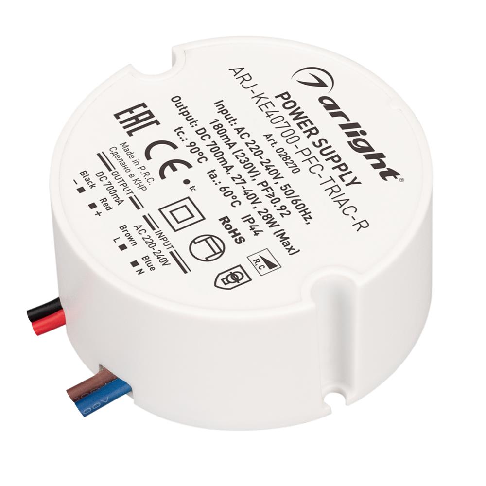 Блок питания Arlight ARJ-KE40700-PFC-TRIAC-R (28W, 700mA)