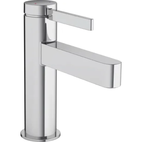 Смеситель для раковины Hansgrohe Finoris, однорычажный, 100 со сливным клапаном Push-Open, хром
