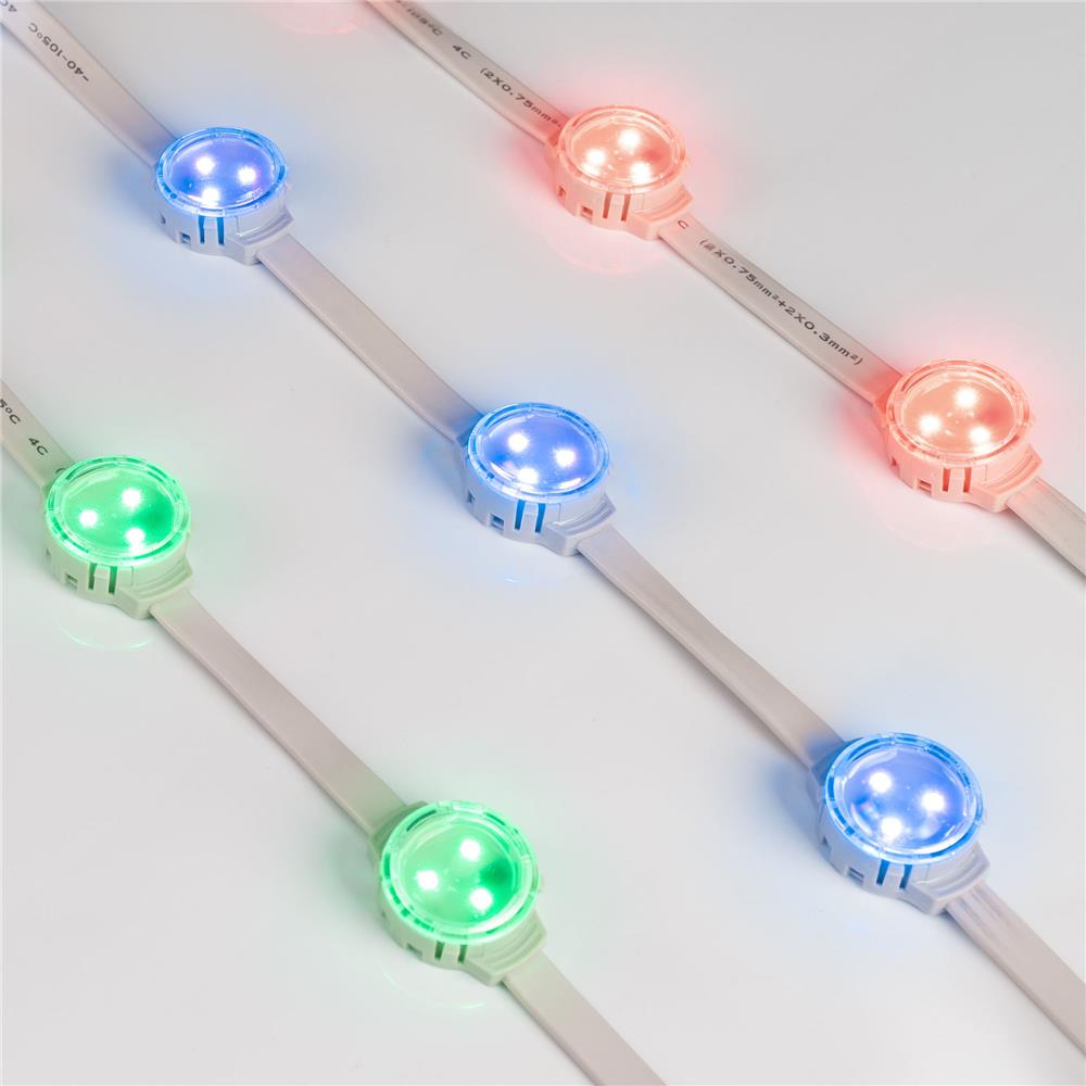 Модуль управляемый Arlight SOLEX-SPI-3535-3-12V RGB 120deg (D30x16mm, 0.75W, IP67)