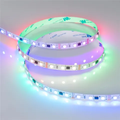 Светодиодная лента Arlight DMX-B60-10mm 12V RGB-PX3 (14 W/m, IP20, 5060, 5m)