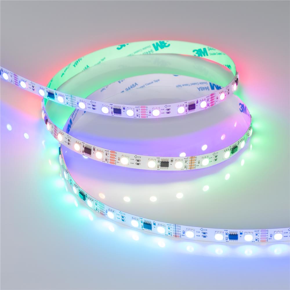 Светодиодная лента Arlight DMX-B60-10mm 12V RGB-PX3 (14 W/m, IP20, 5060, 5m)