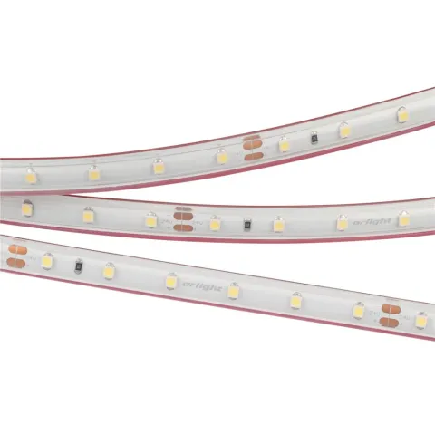 Светодиодная лента герметичная Arlight RTW-PS-A60-10mm 24V Warm2700 (4.8 W/m, IP67, 2835, 50m)