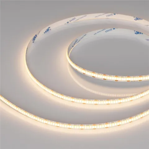 Светодиодная лента Arlight COB-X360-8mm 5V Warm3000 (5 W/m, IP20, CSP, 5m)