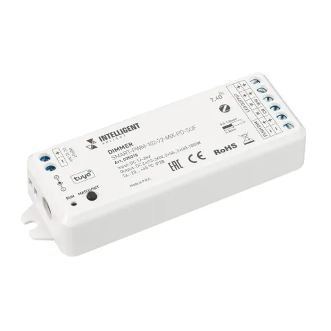 Диммер Arlight SMART-PWM-102-72-MIX-PD-SUF (12-36V, 2x5A, ZB, 2.4G)