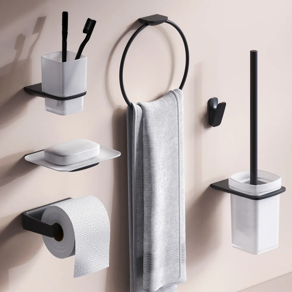 Набор аксессуаров для зоны красоты и туалета AM.PM Inspire V2.0 AK50D1206B, чёрный