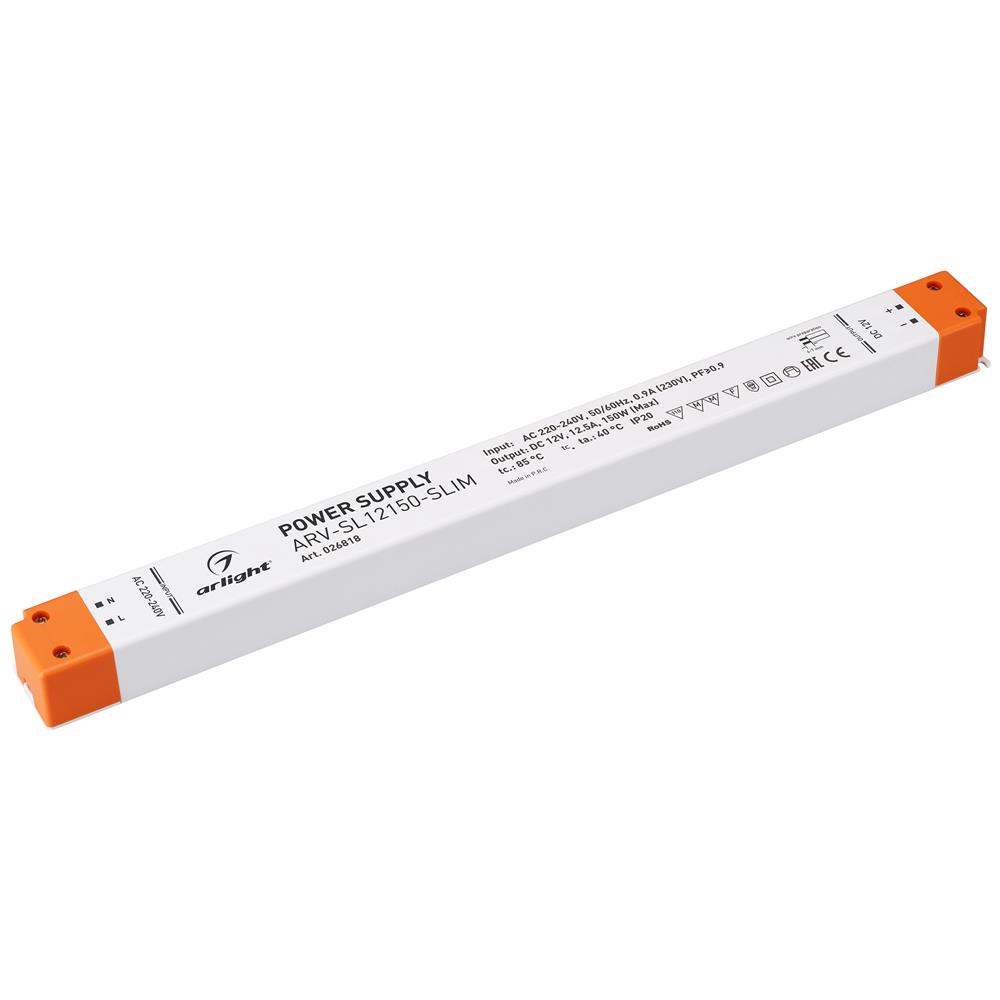 Блок питания Arlight ARV-SL12150-SLIM (12V, 12.5A, 150W, PFC)