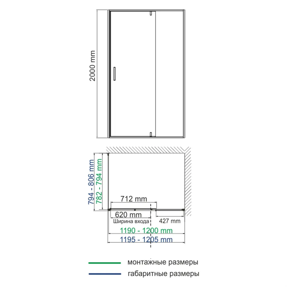 Обратная панель WasserKRAFT Spree 14P06-RP80