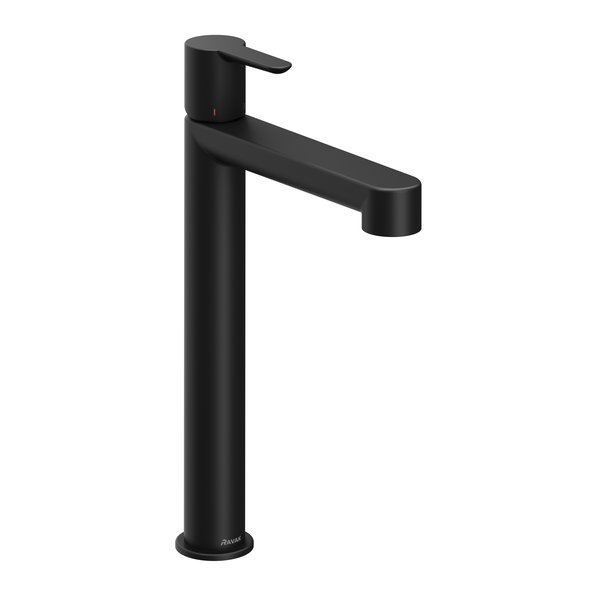 Смеситель для умывальника RAVAK Puri black PU 015.20 высокий