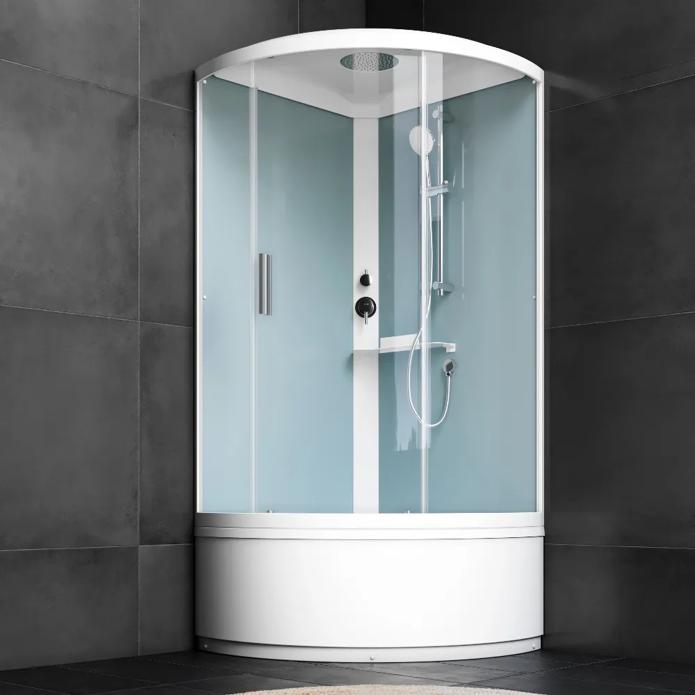 Душевая кабина 90x90 см, без гидромассажа AM.PM X-Joy W88C-401A-090WT, белый, прозрачное стекло