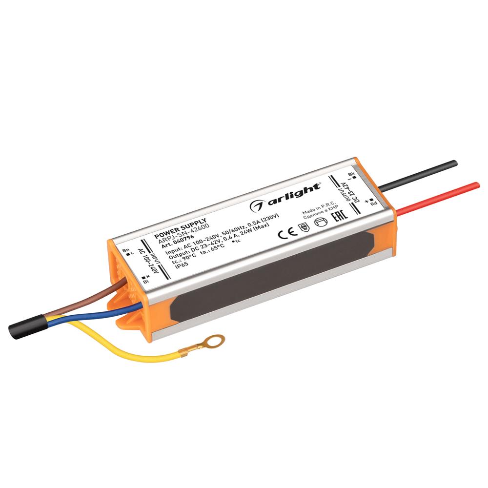 Блок питания Arlight ARPJ-SN-42600 (24W, 23-42V, 600mA)