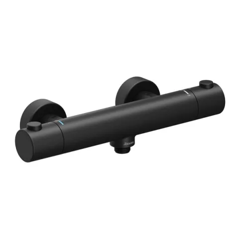 Термостатический настенный смеситель для душа RAVAK Puri black PU 033.20/150
