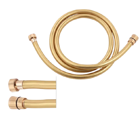 Шланг для душа из PVC/EPDM золото 150 конусная гайка 150см Remer 332CNDO150, золото