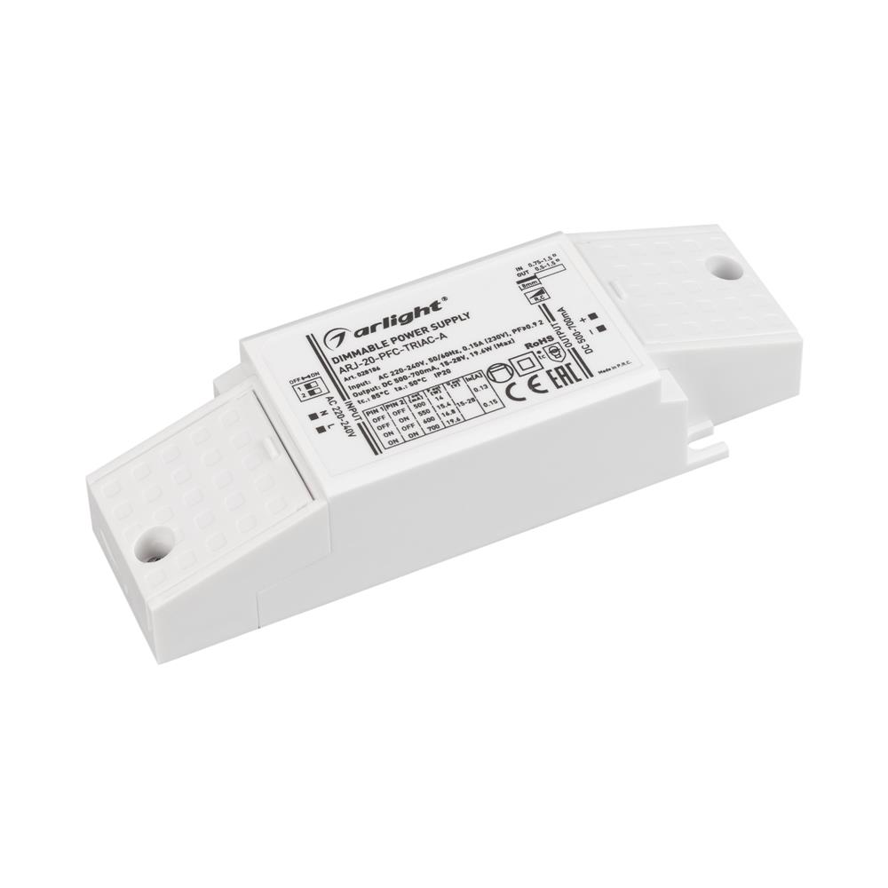 Блок питания Arlight ARJ-20-PFC-TRIAC-A (20W, 500-700mA)