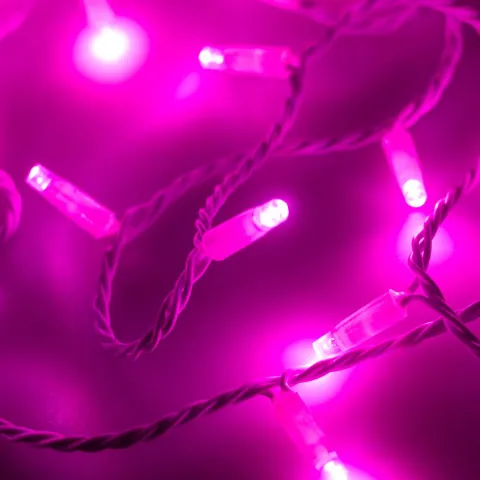 Светодиодная гирлянда Ardecoled ARD-STRING-CLASSIC-10000-WHITE-100LED-FLASH PINK (230V, 7W)