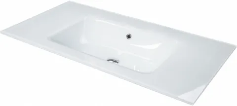 Раковина стеклянная 80 см ArmadiArt Lucido 852-080-W с тумбой