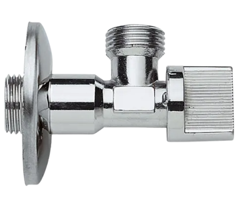 Кран угловой для подключения смесителей 1/2х1/2 Remer 128R1212, хром