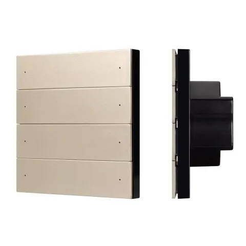 Кнопочная панель Arlight SMART-DMX512-801-22-8G-8SC-DIM-IN Gold (230V, 2.4G)