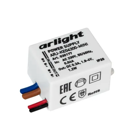 Блок питания Arlight ARJ-KE04300-MINI (1.2W, 300mA)