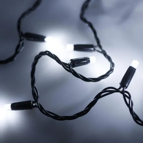 Светодиодная гирлянда Ardecoled ARD-STRING-PRO-10000-BLACK-100LED-FLASH WHITE (230V, 7W)