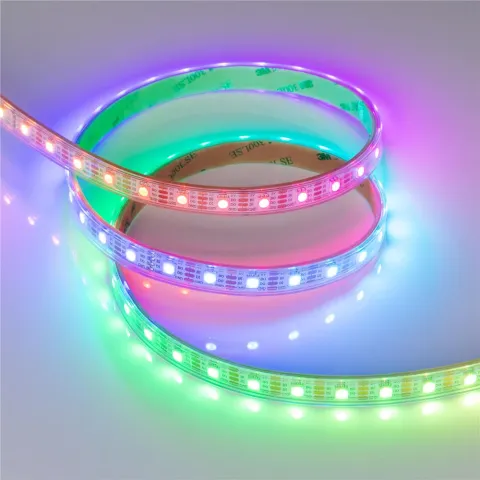Светодиодная лента герметичная Arlight SPI-P-B60-12mm 5V RGB-PX1-BPT (12 W/m, IP66, 5060, 5m)