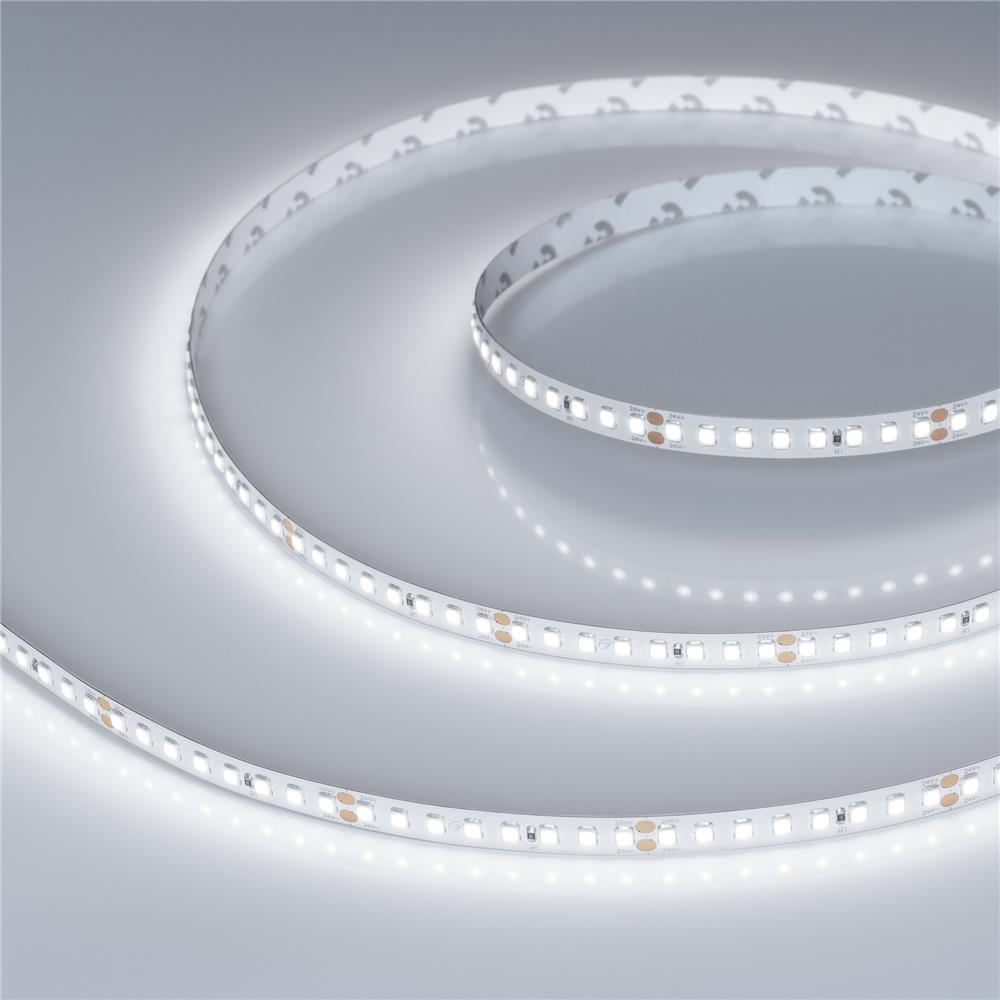 Светодиодная лента Arlight RT-A160-8mm 24V White6000 (12 W/m, IP20, 2835, 5m)