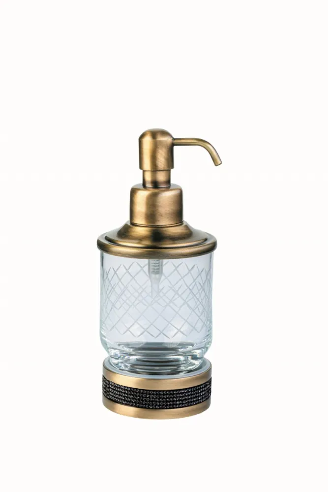 Настольный диспенсер Boheme ROYALE CRISTAL BR, чёрный матовый