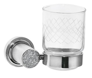 Стакан для зубных щеток Boheme Royal Cristal, хром